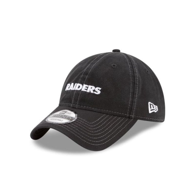 Grey Las Vegas Raiders Hat - New Era NFL Solid Team Hit 9TWENTY Adjustable Caps USA4180659